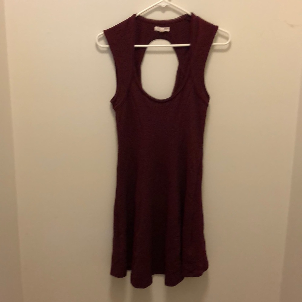 Silence + Noise oval cut out back dress
